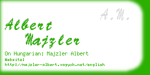 albert majzler business card